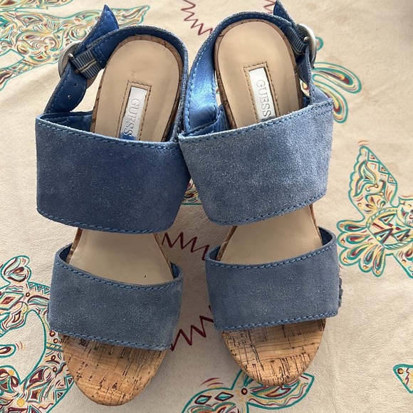 Guess Platform Sandals Sz 8 - Picture 5 of 9